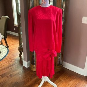 Vintage ARGENTI 💯 Silk Drop waste Punch Dress